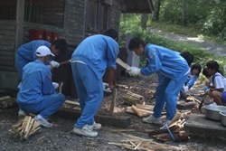 「野外炊飯をして思ったこと」高水付属中学校２年３組　澤原　茉由